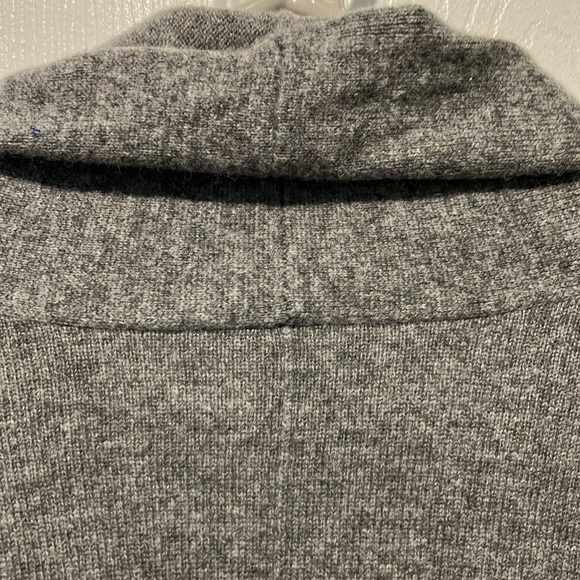 Cashmere and wool Gray Open Front Cardigan medium - Picture 8 of 8